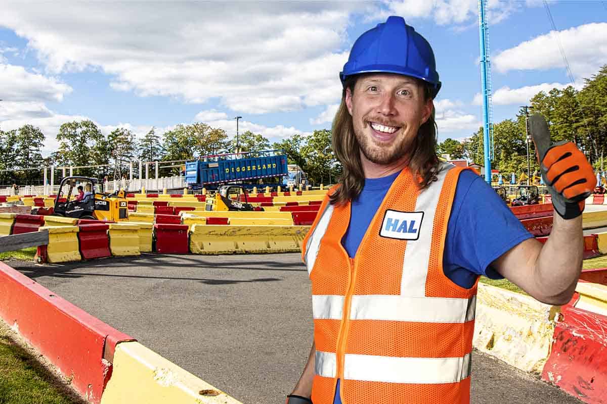 Handyman Hal visits Diggerland USA for a meet & greet.