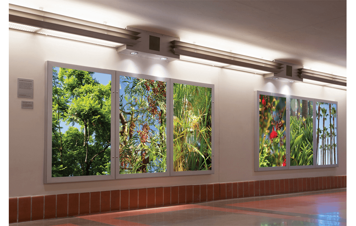 dsa-signage-airports-transportation-hh-light-boxes-in-union-station-hallway