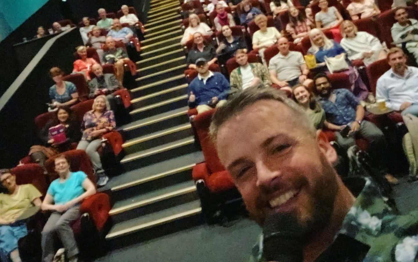 Sell-out crowd for ‘Beavers in Paradise’ premiere at the Ealing Project [Photo credit: Sean McCormack]