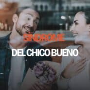 Hombre entregando flores a una mujer sonriente, una escena que ilustra el síndrome del chico bueno en las relaciones