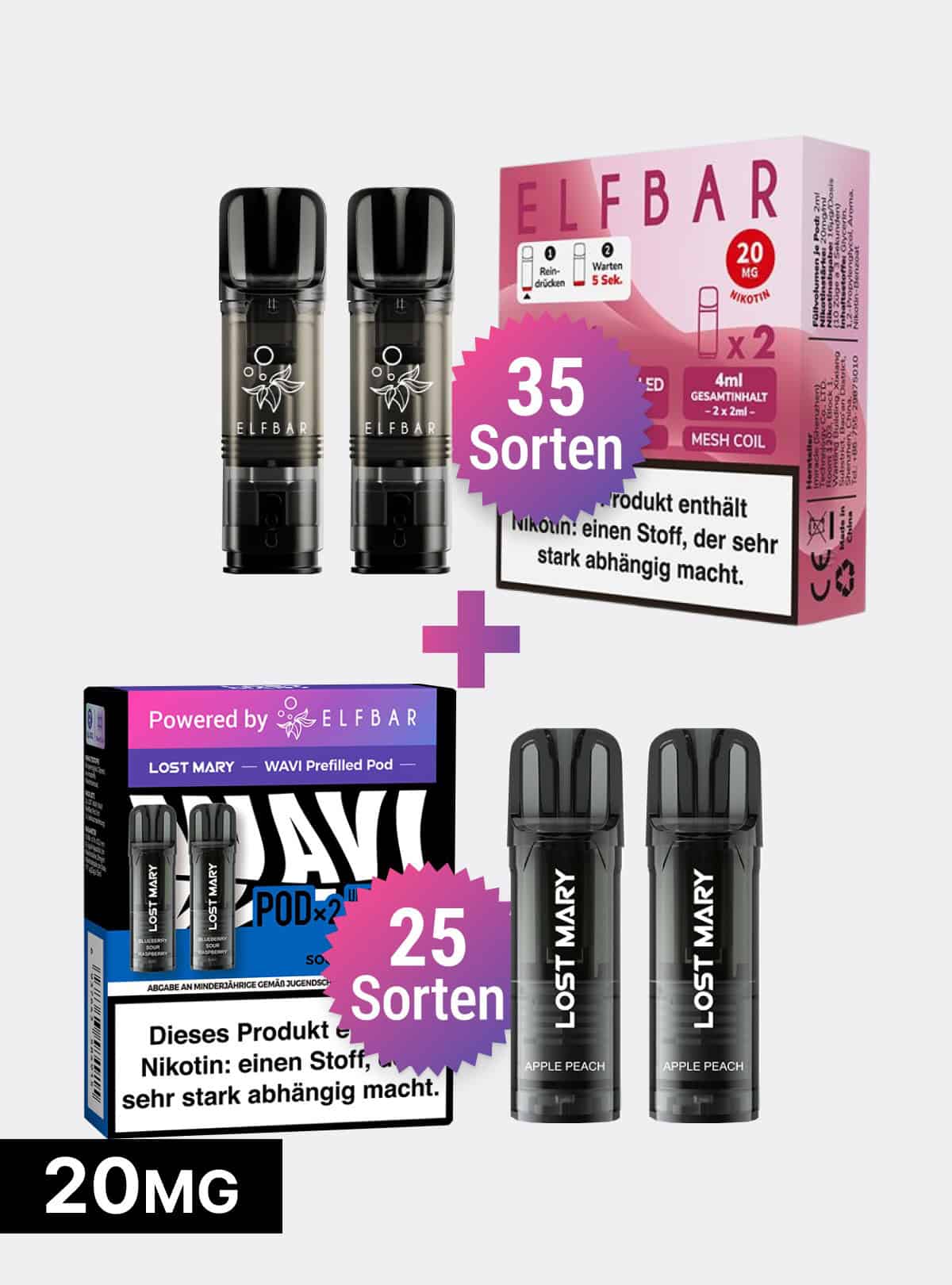 ELFBAR ELFA + WAVI Pods 20mg Set