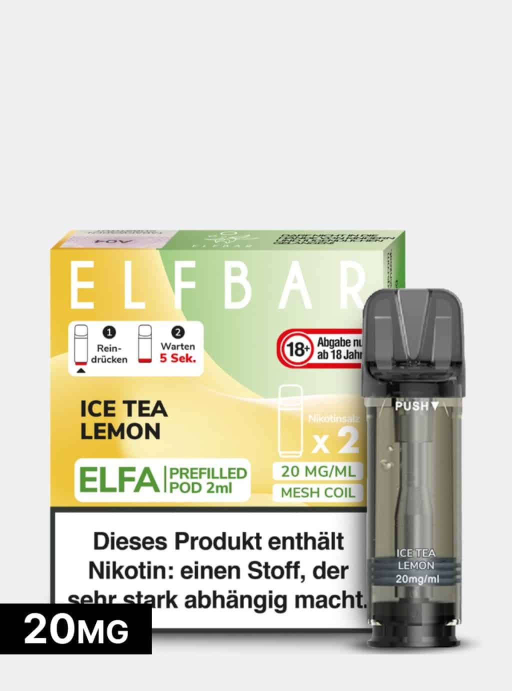 ELFBAR PODS Ice Tea Lemon 20mg/ml Nikotin