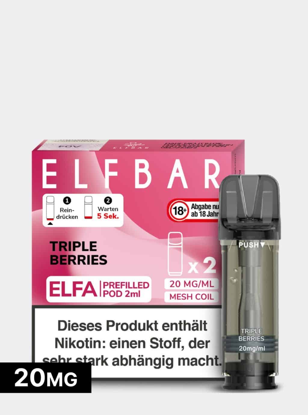 ELFBAR PODS Triple Berries 20mg/ml Nikotin
