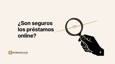 Portada del artículo con una lupa simbolizando la verificación de si son seguros los préstamos online