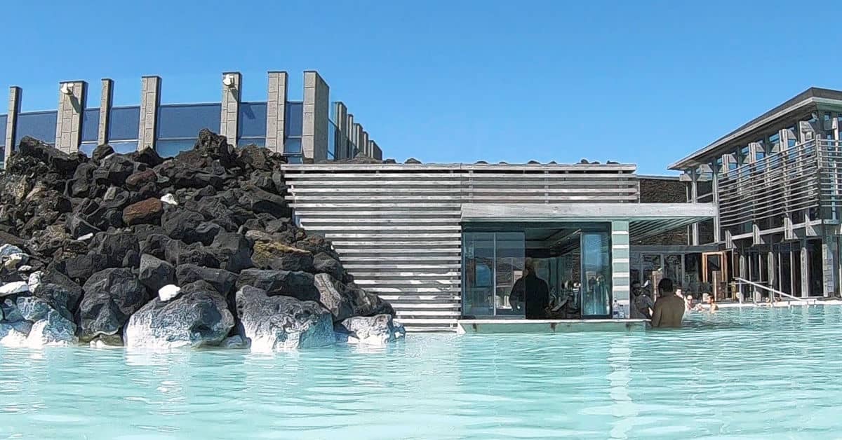 The In-water bar at Blue Lagoon in Iceland