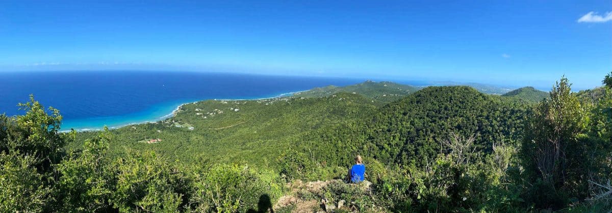 Panoramic view from Mount Eagle St Croix