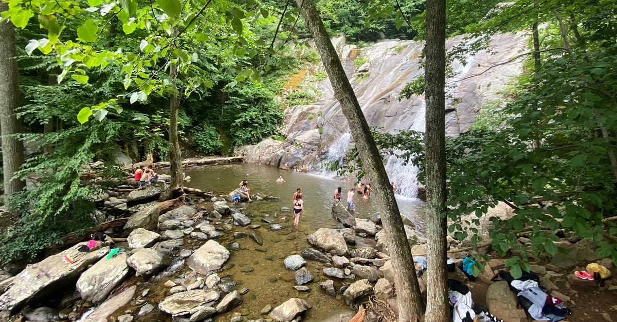 Lower White Oak Falls on the White Oak Canyon Trail