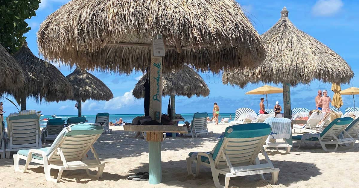 Beach section for the Boardwalk Boutique Hotel Aruba
