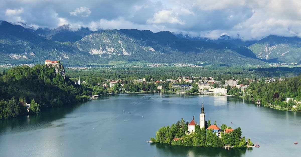 Lake Bled as seen from Ojstrica Viewpoint