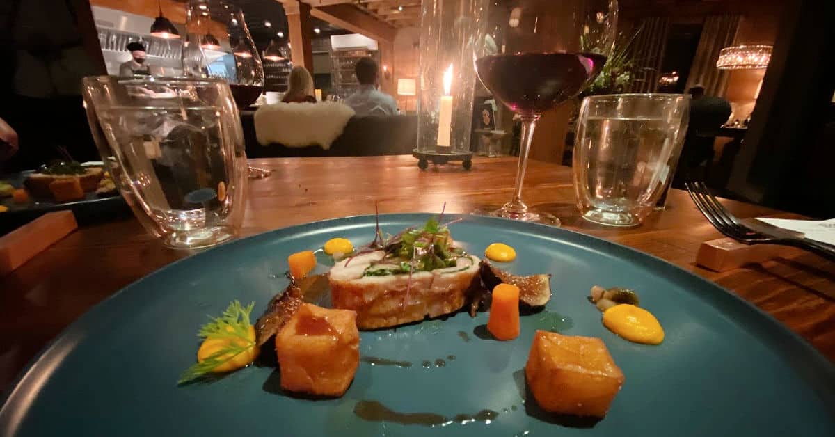 Rabbit Roulade at Three Blacksmiths in Sperryville Va