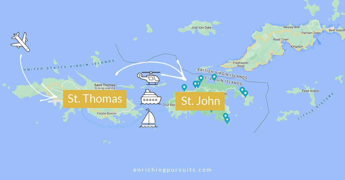 How to get to St John USVI