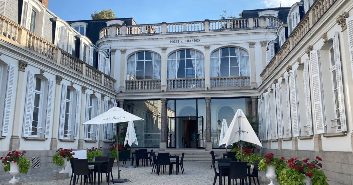Moët & Chandon Champagne House in Epernay France