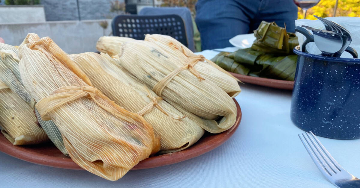 Corn husk tamale cooking class