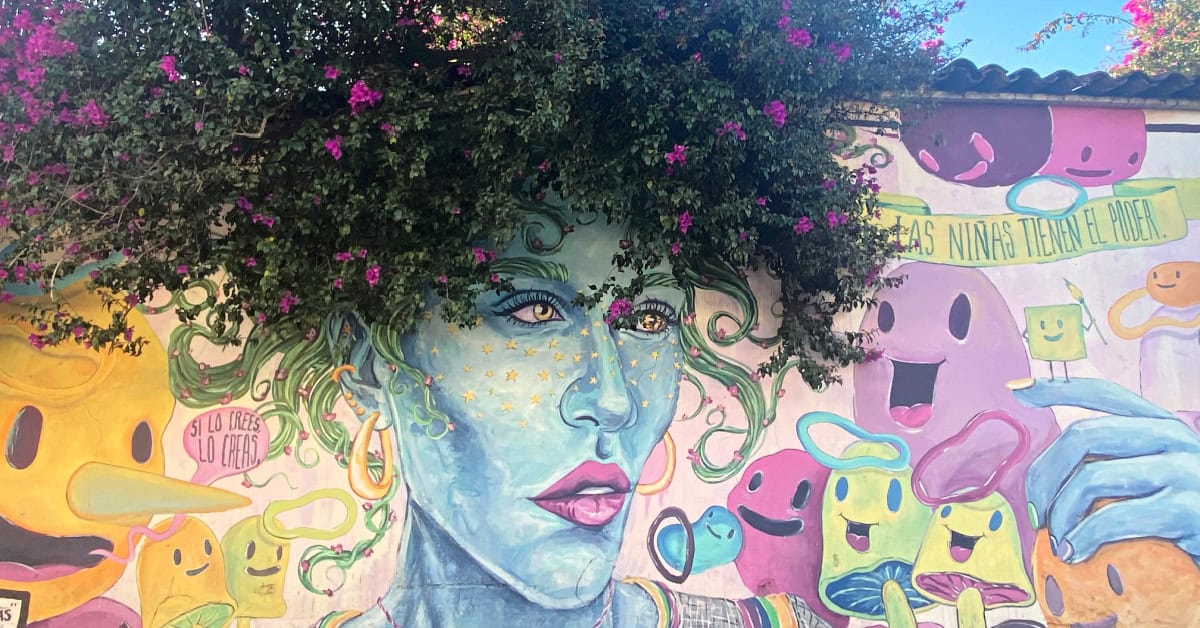 Street mural in Jalatlaco