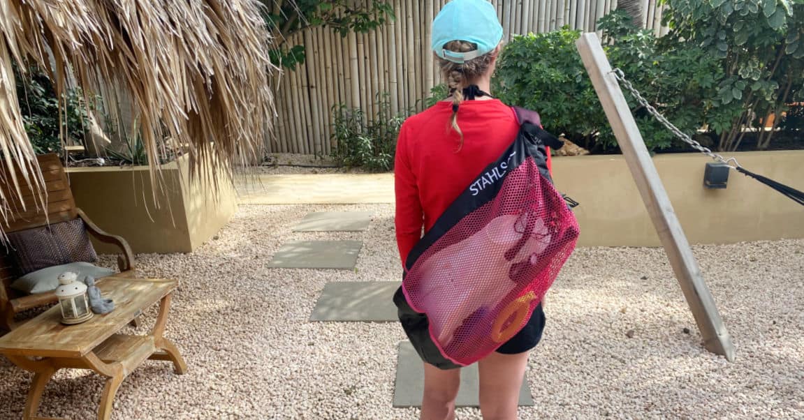 Using my Stahlsac BVI Mesh Backpack in Bonaire