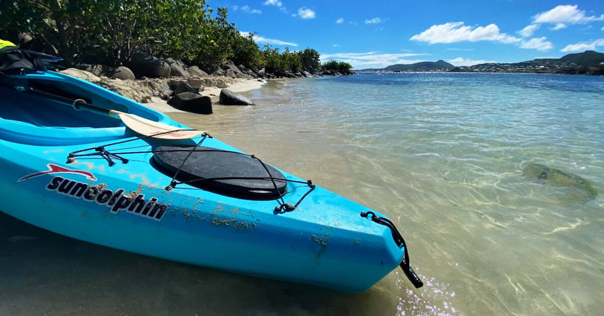 Kayaking to Petite Clef in St. Martin