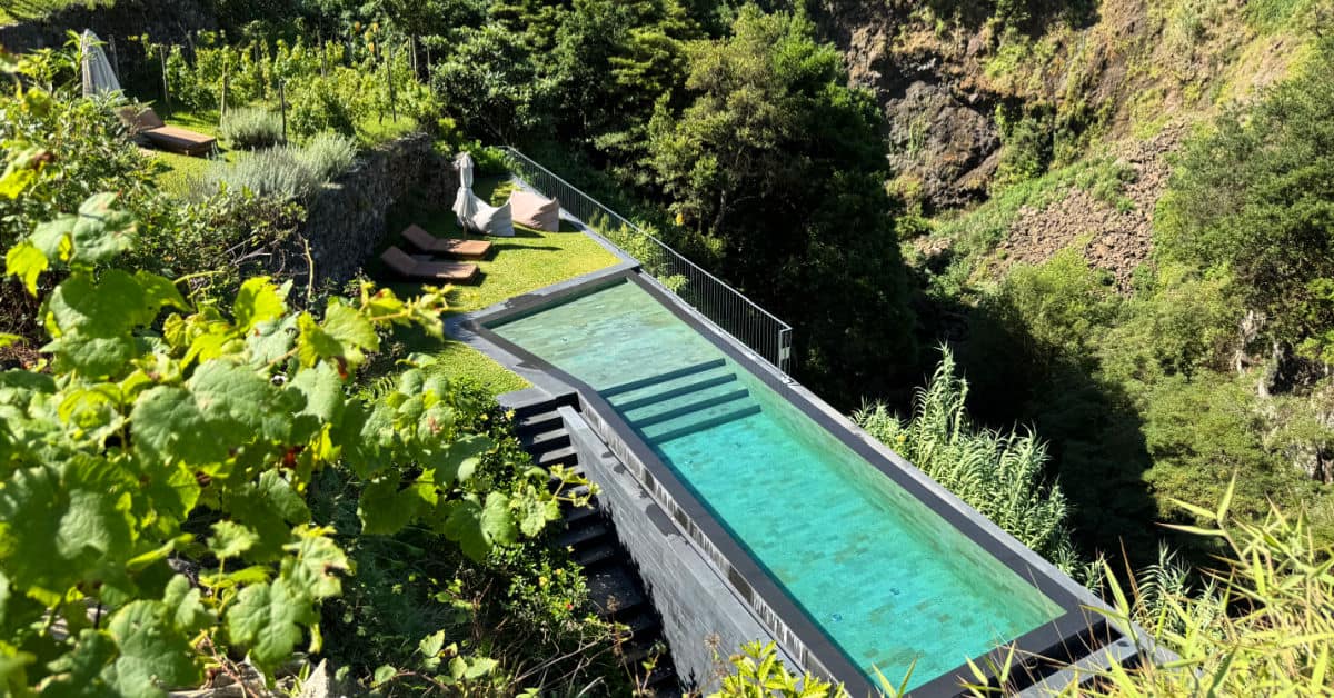 Gorgeous infinity pool at Terrbona Nature & Vineyards