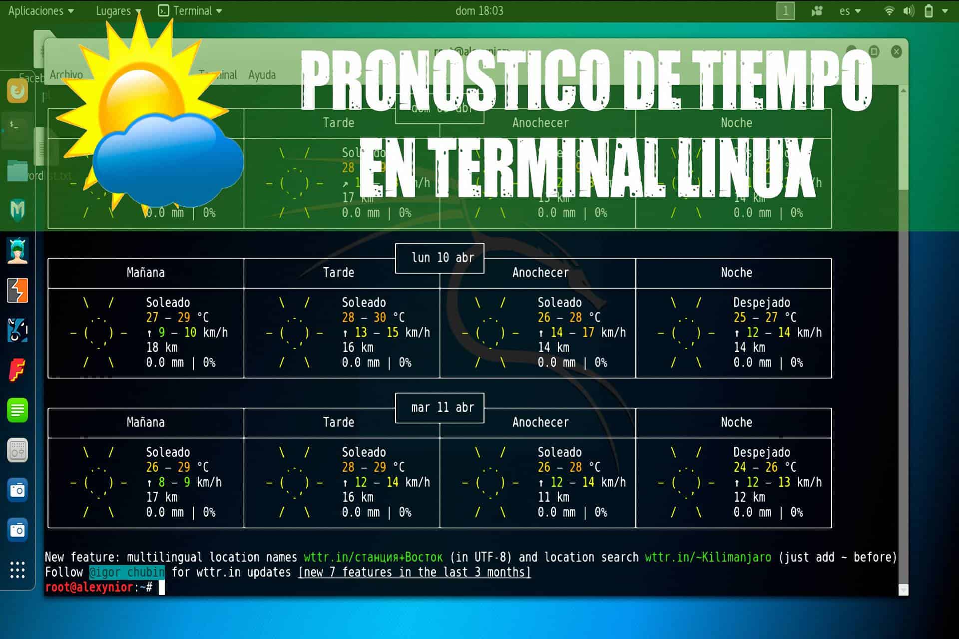 Como-saber-el-pronostico-de-tiempo-desde-la-terminal-de-Linux