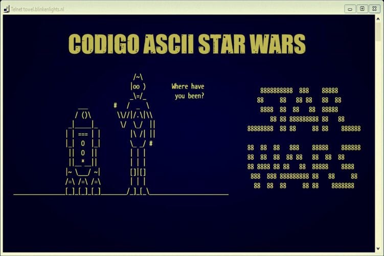 Star Wars ASCII Windows, Linux Mac