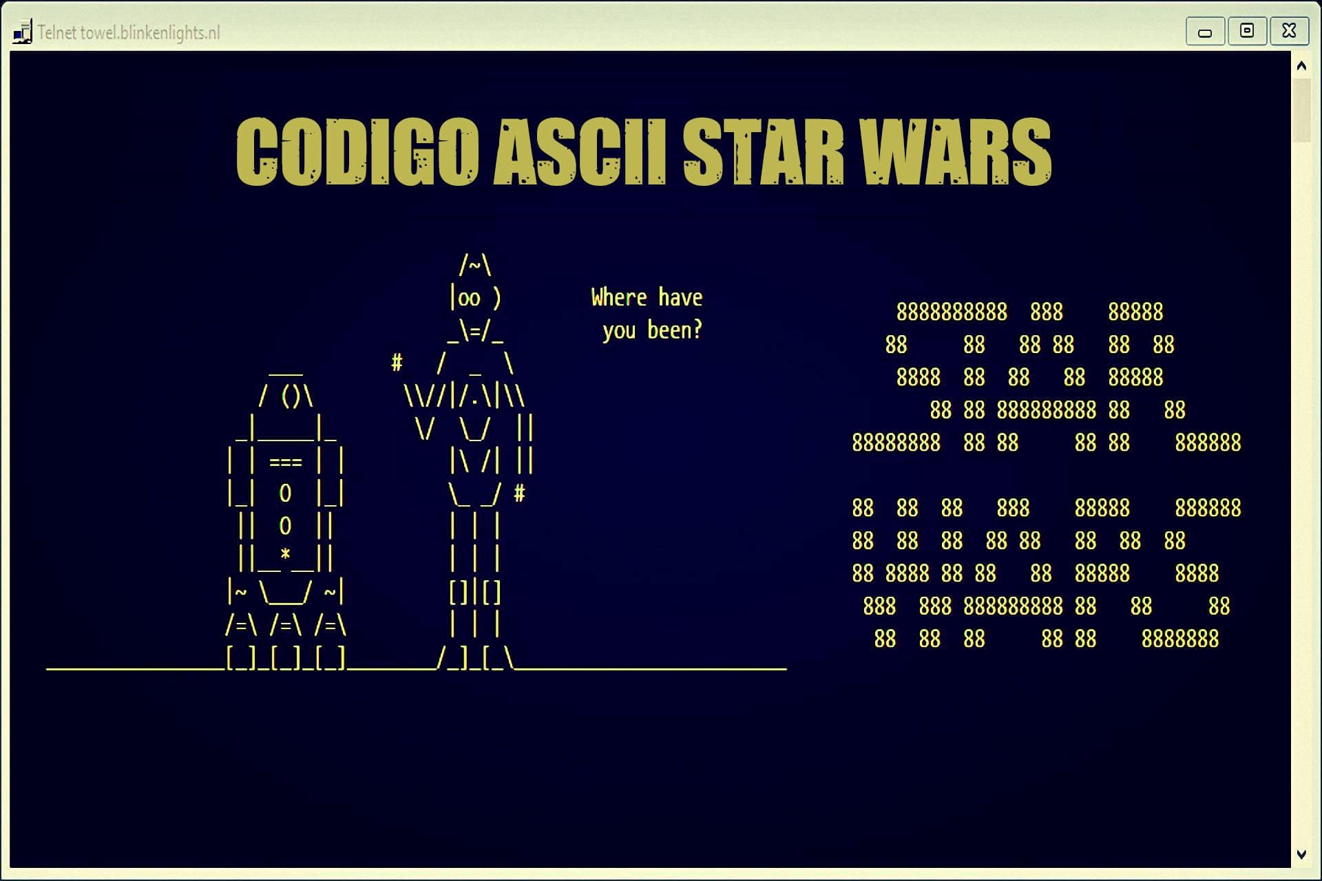 Star Wars ASCII Windows, Linux Mac