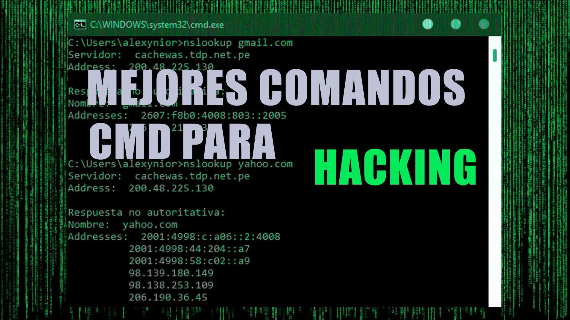 Comandos CMD Hacking