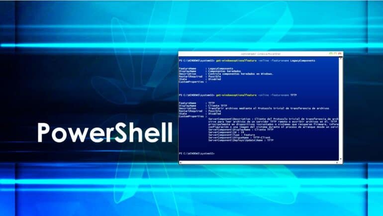 PowerShell Características Windows