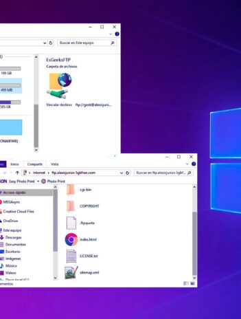 Explorador de archivos de Windows como Cliente FTP