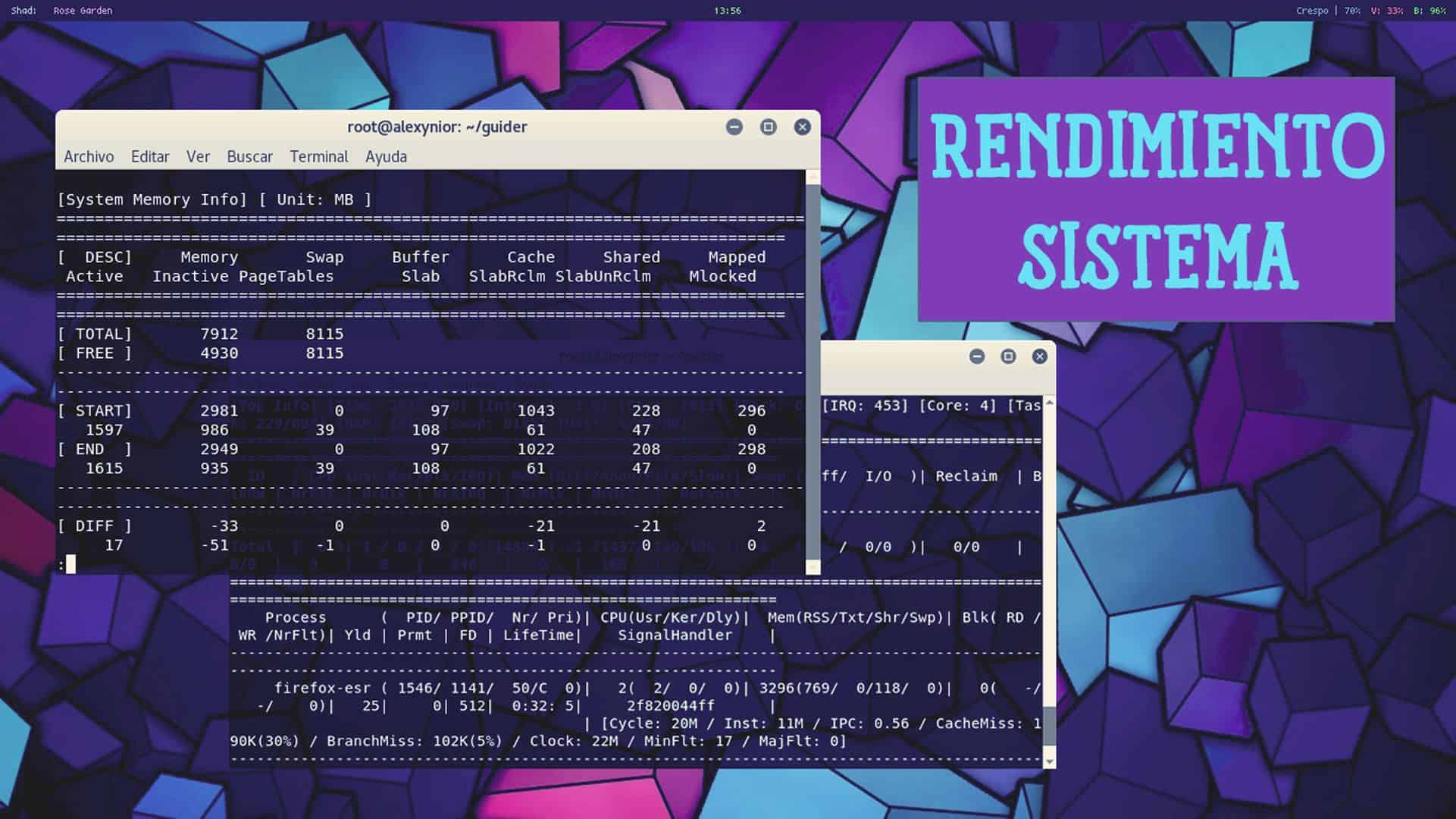 Guider para analizar Rendimiento Sistema Linux
