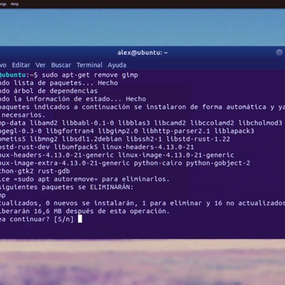 Cómo desinstalar software desde línea de comandos en Linux