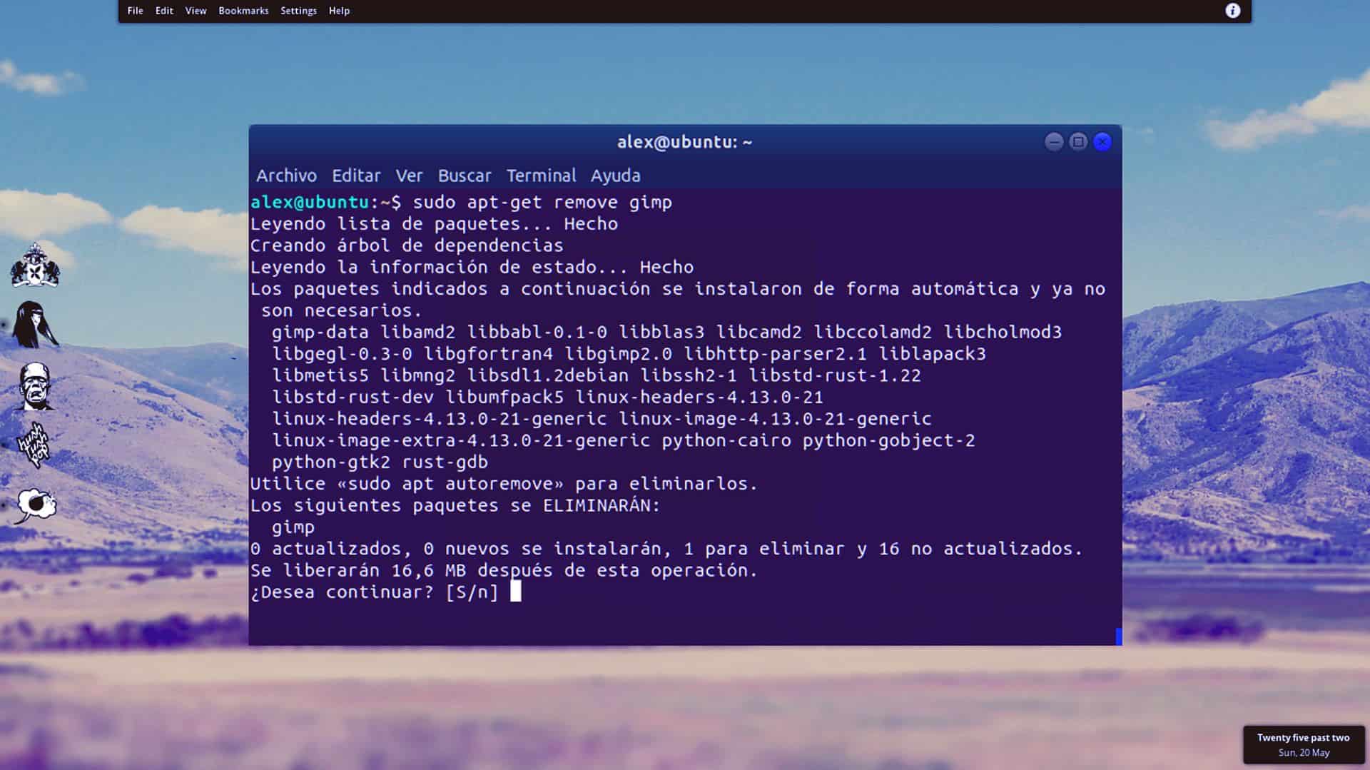 Cómo desinstalar software desde línea de comandos en Linux