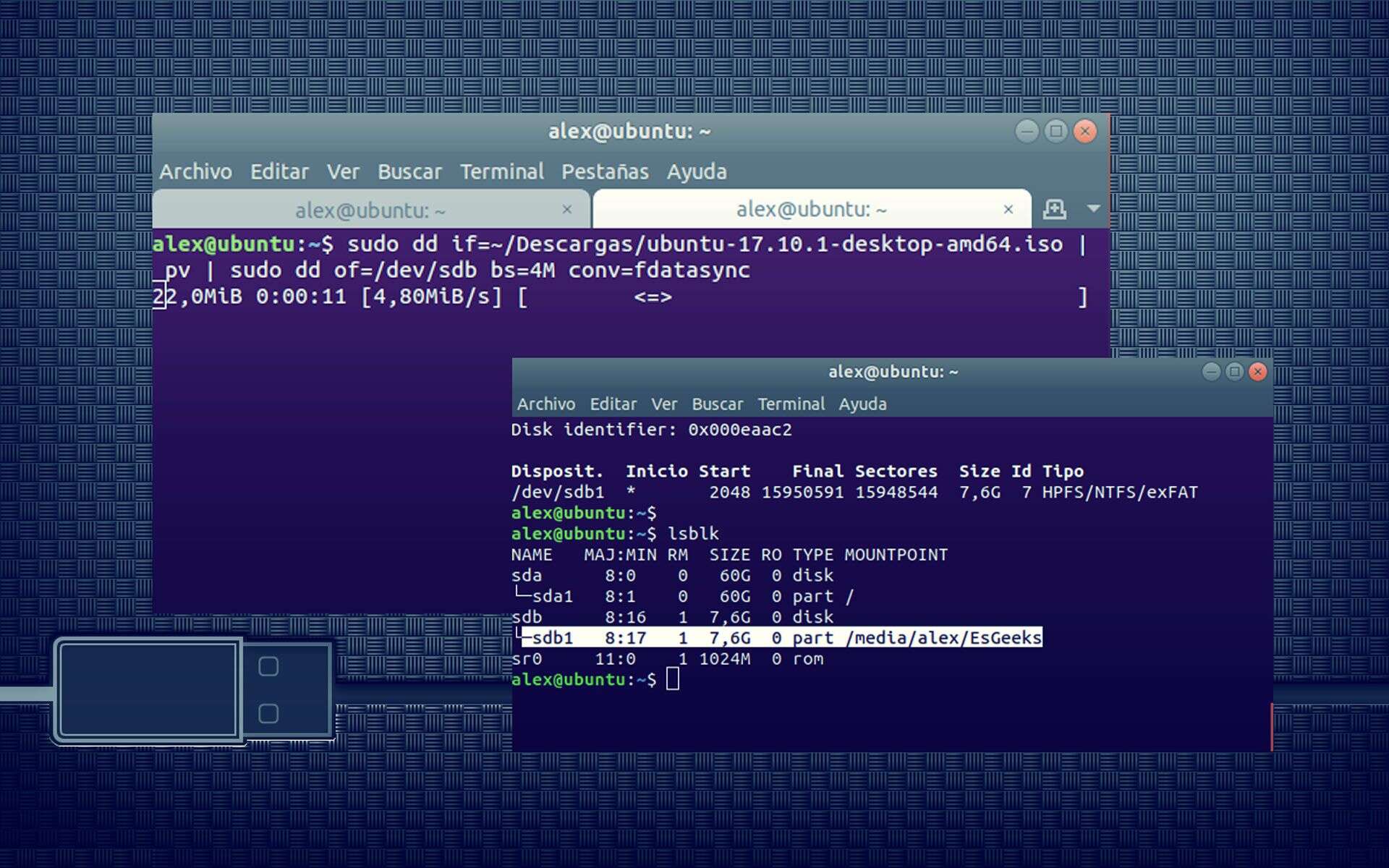 Cómo crear USB booteable terminal Linux