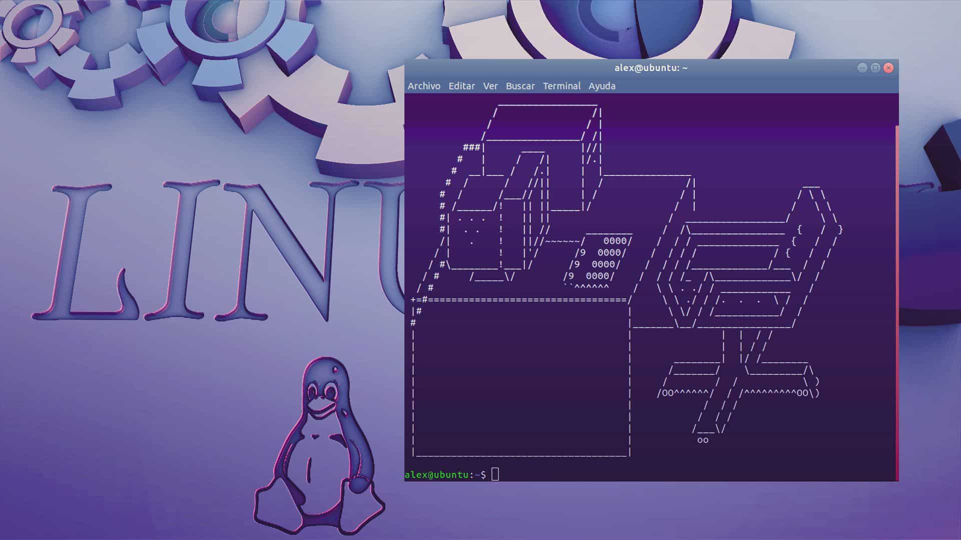 Cómo mostrar arte ASCII en terminal