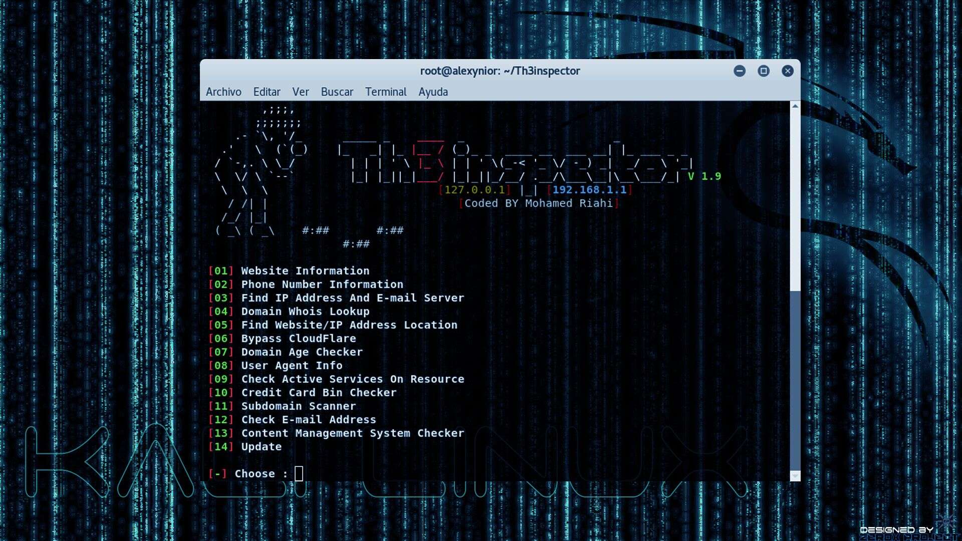 Th3Inspector Herramienta para Information Gathering