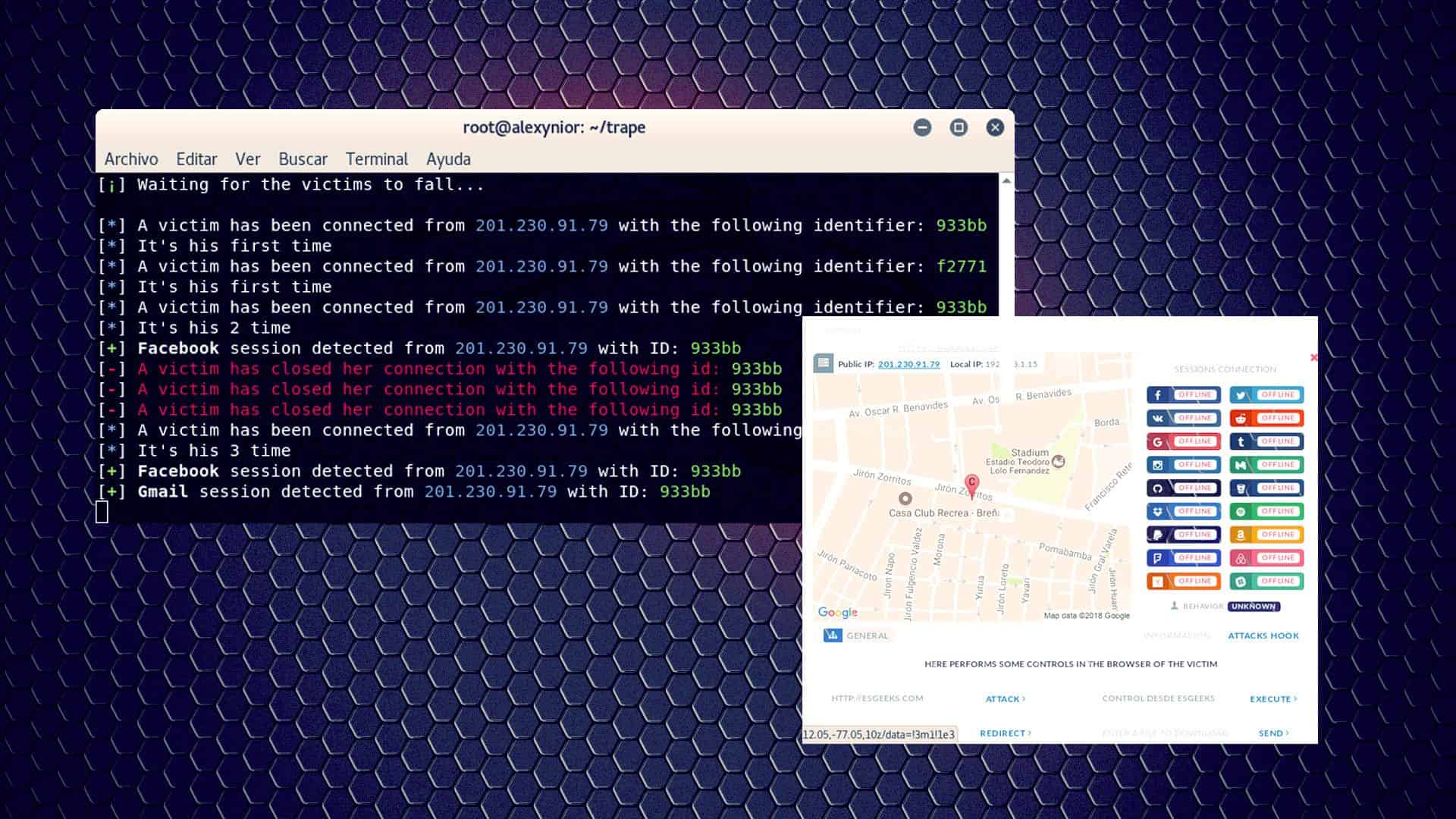 Trape Rastreador de personas en Internet