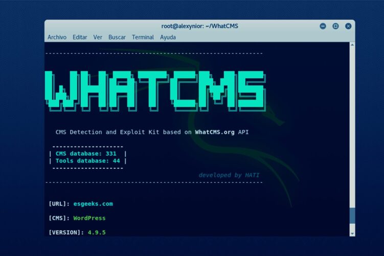 Detección de CMS y Kits de explotación con WhatCMS