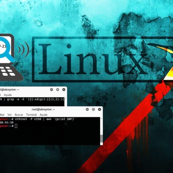 Comandos en terminal para dirección MAC en Linux