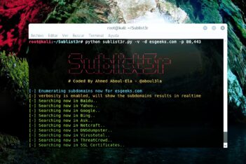 Herramienta para enumerar Subdominios Sublist3r