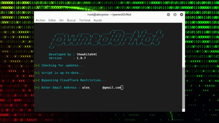 pwnedOrNot contraseñas de cuentas comprometidas haveibeenpwned v2