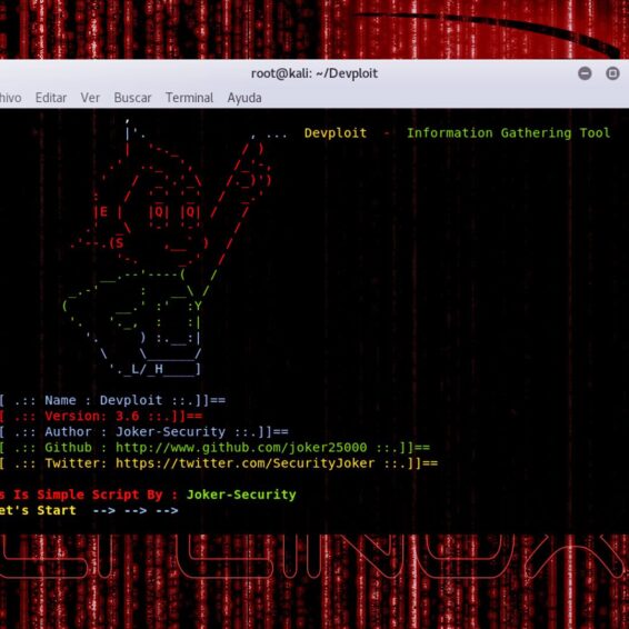 Devploit Herramienta para Information Gathering