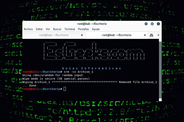 Eliminar archivos en Linux de forma permanente