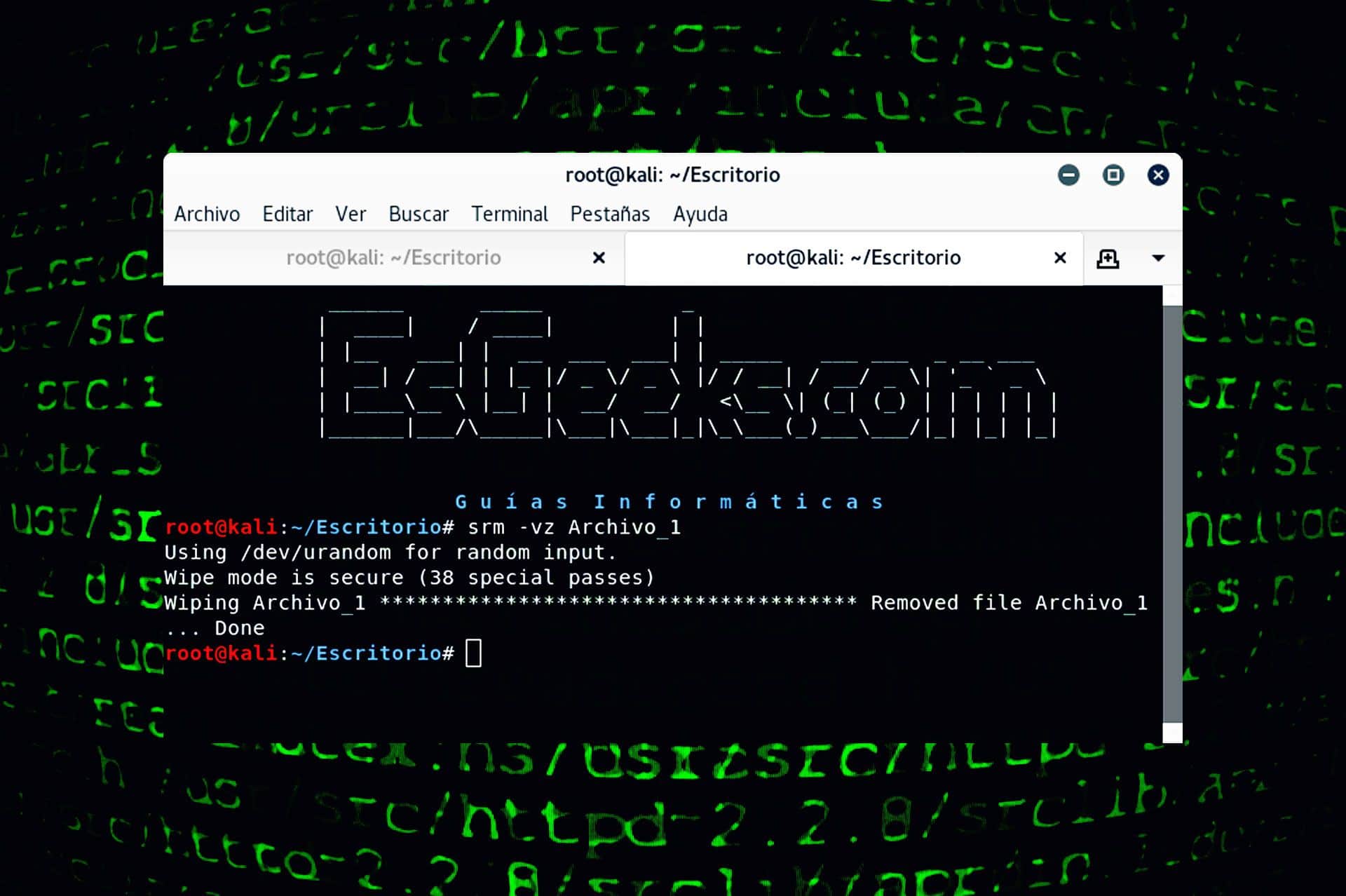 Eliminar archivos en Linux de forma permanente