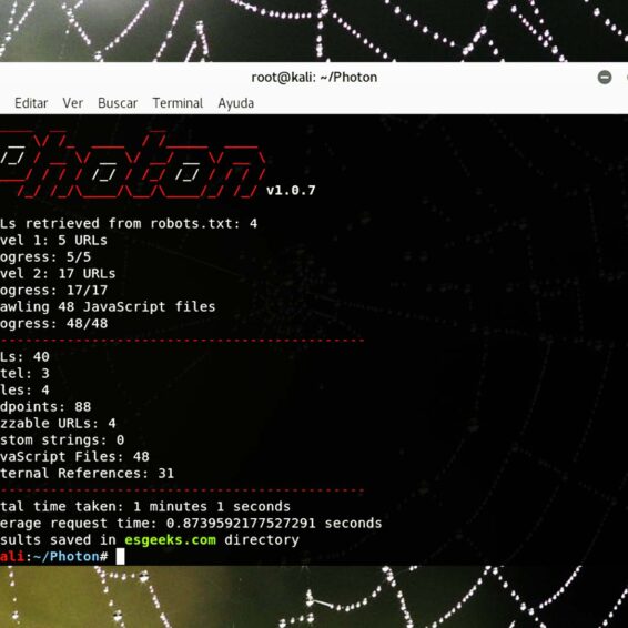 Photon Rastreador de sitios web