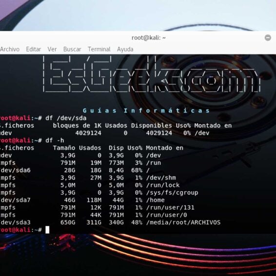 Cómo verificar espacio disco en Linux desde terminal