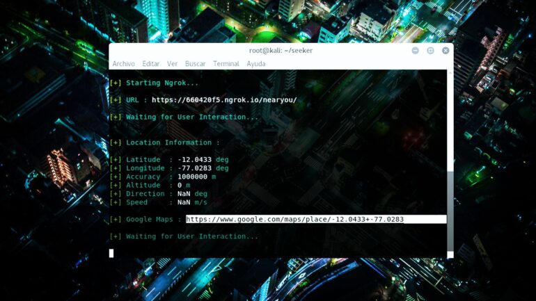 Seeker Cómo encontrar geolocalización de dispositivos