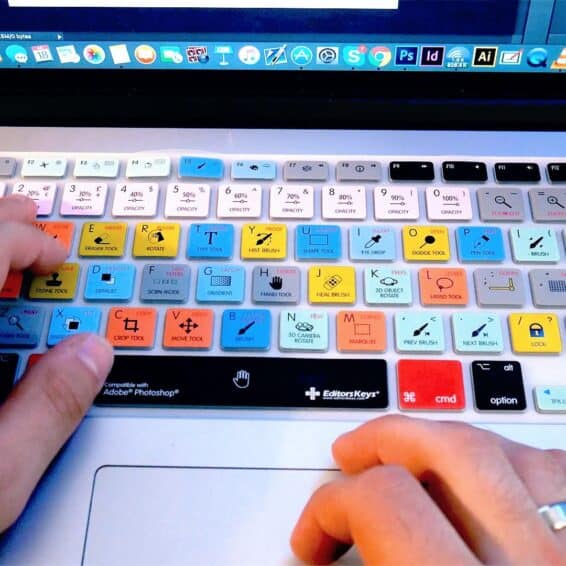 Todos los atajos de teclado de Aplicaciones de Diseño y Más