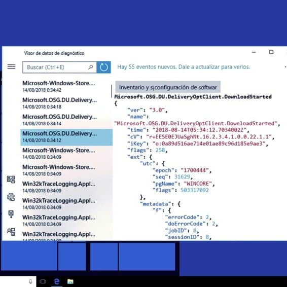 Windows 10 datos PC envía a Microsoft