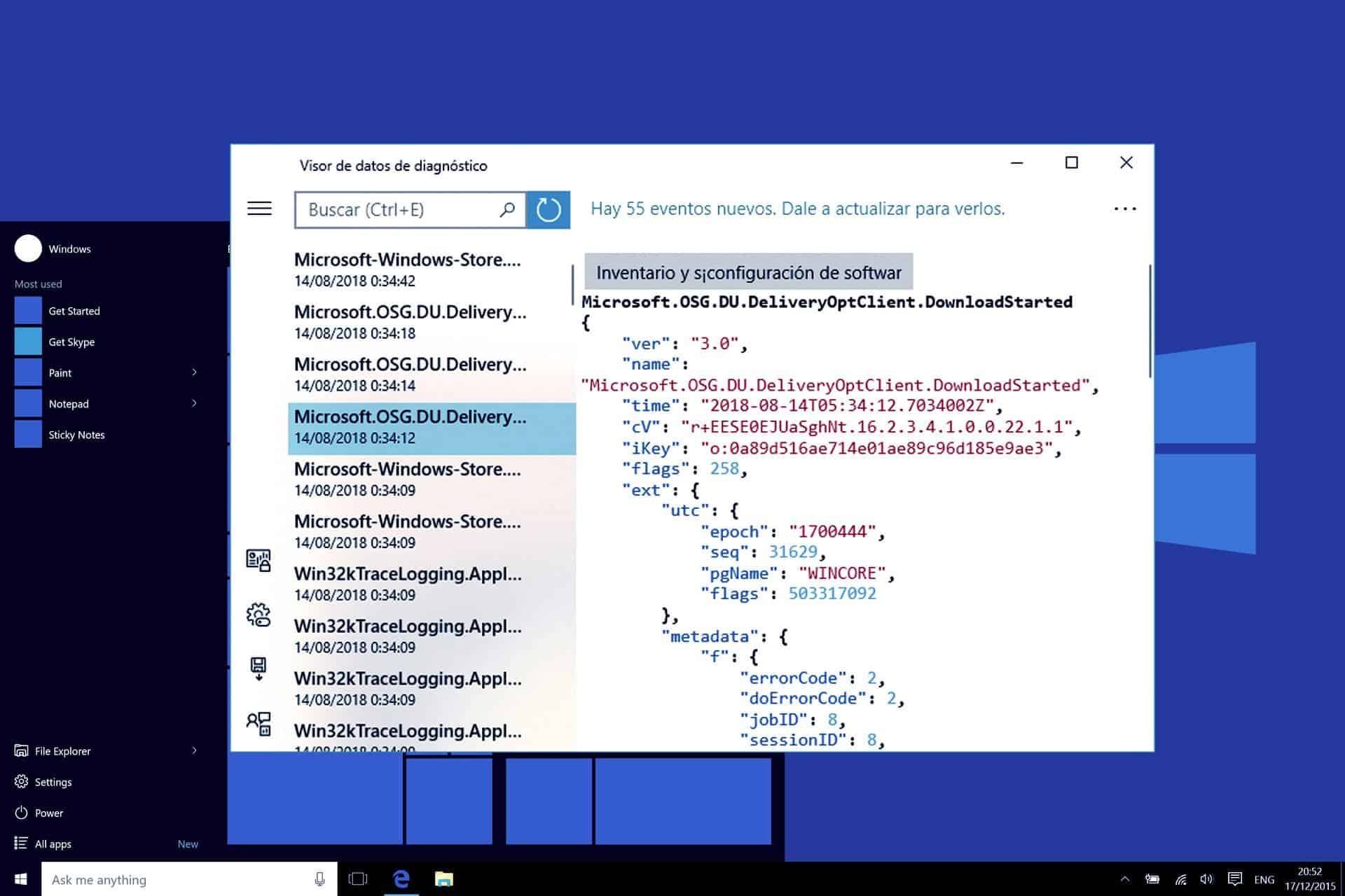 Windows 10 datos PC envía a Microsoft