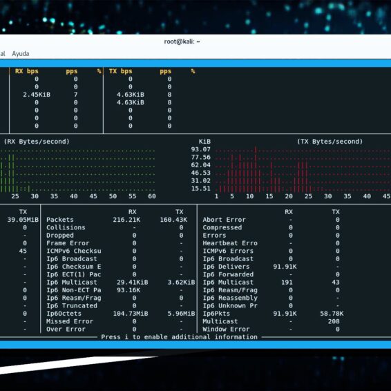 Cómo monitorear el ancho de banda de red en Linux