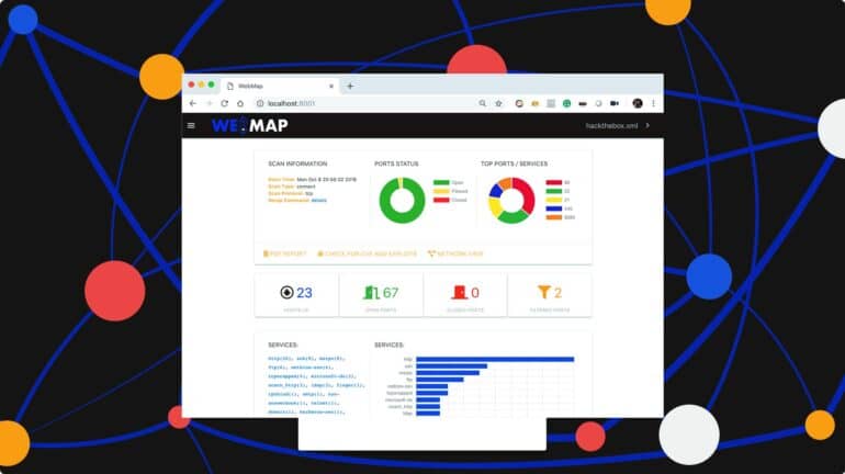 WebMap Un dashboard y reporte de Nmap