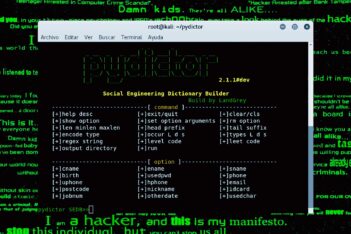Cómo usar Pydictor para crear diccionario fuerza bruta